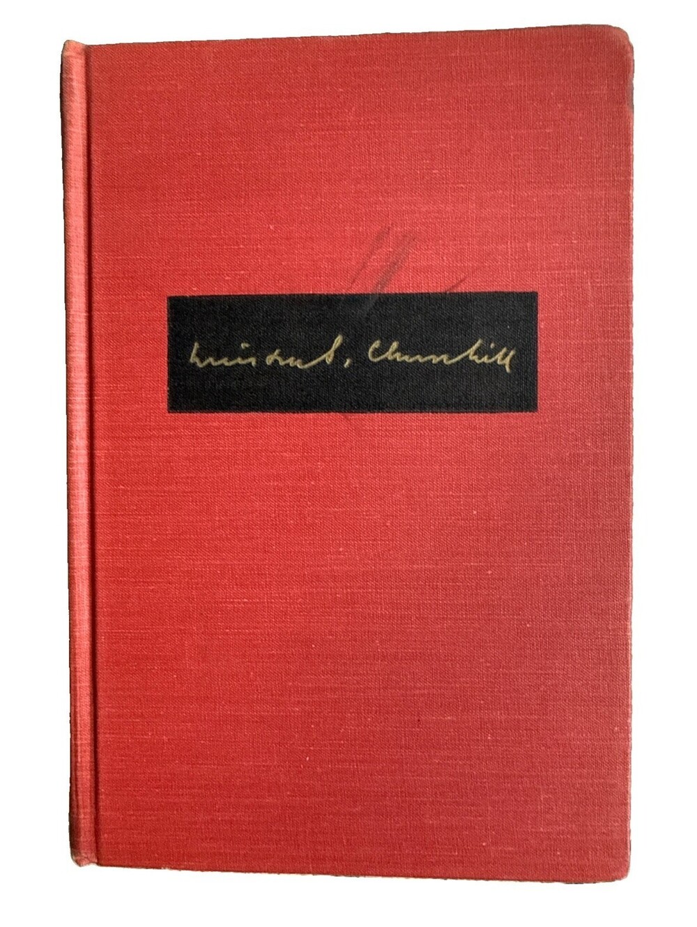 The Gathering Storm Winston S. Churchill Hardcover 1948 Red VG Vintage WW2